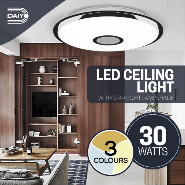 Daiyo LCL 165 3C LED Ceiling Light with 3-Step Wall Switch